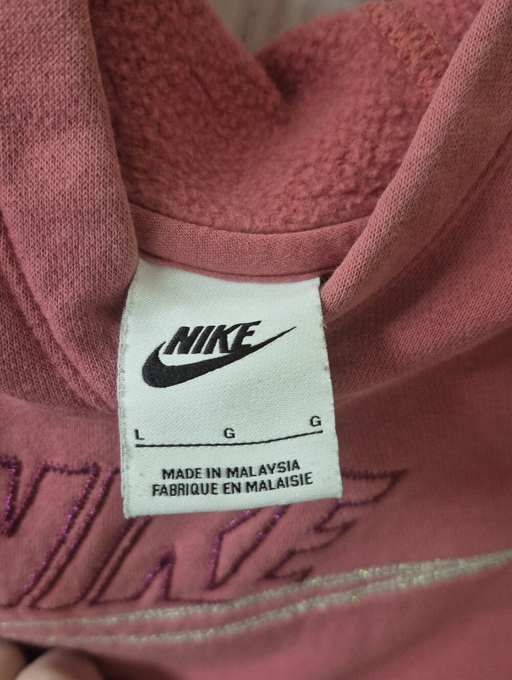 Womens Nike Cropped Hoodie Size Large - Picture 4 of 5